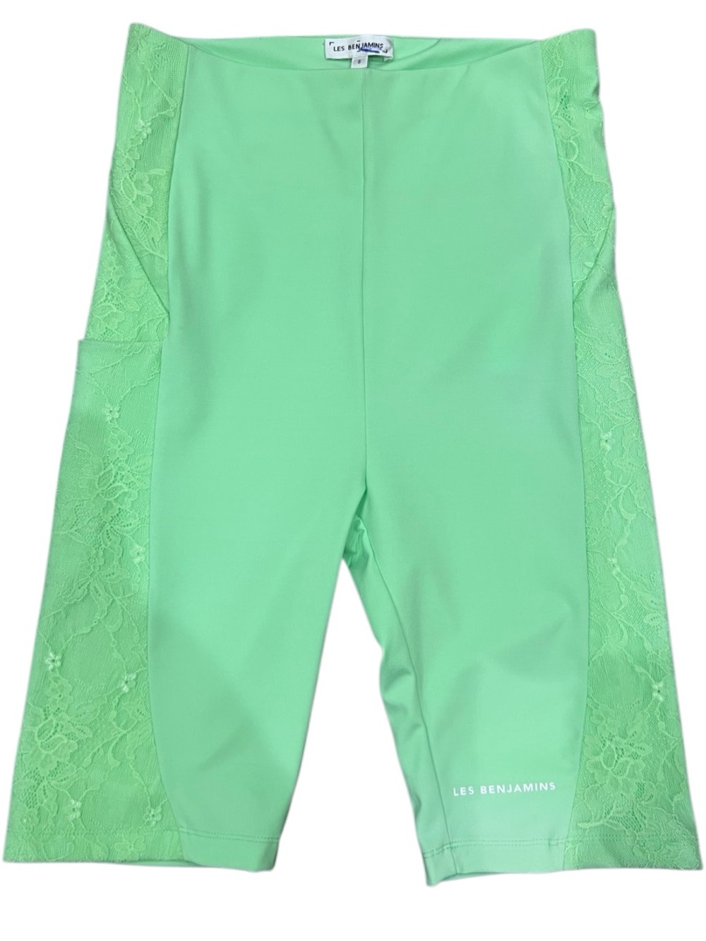 Les Benjamins Lace Biker Shorts Mint Green Size Small